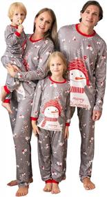 img 4 attached to Christmas Family Pajamas Set: Matching Sleepwear For Couples, Women, And Men By Babygoal