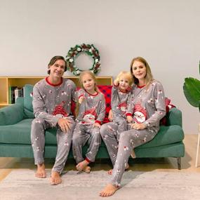 img 3 attached to Christmas Family Pajamas Set: Matching Sleepwear For Couples, Women, And Men By Babygoal