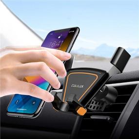 img 2 attached to 📱 Cubilux Car Air Vent Phone Mount for iPhone 13/12/11/XR/XS, Samsung Note 20/10, S22 Ultra S21/S20, Google Pixel 6 Pro 5 4 3 XL, OnePlus 10 Pro 9 RT 9R 9 PRO 8 7T – AC Vent Clamp Smartphone Compatibility