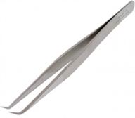 precision tweezers for delicate work - tronex 3cb ss bent tip with very fine point logo