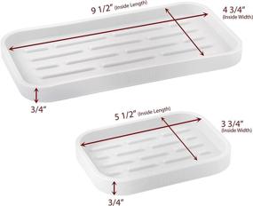 img 2 attached to Sizes Silicone Sponge Holder Organizer Tray Cleaning Supplies