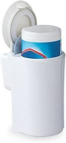 img 4 attached to 🧴 Everyday Solutions Disinfectant Wipes Dispenser - Concealed Container Holder - Counter or Wall Mountable - Air Tight Seal - Fits 75 Count Wipes Containers - Effortless Access