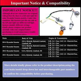 img 3 attached to 🔌 HOPUT 92450-3Q000 92450 3q000 Tail Lamp Holder and Wiring for Hyundai Sonata 2011-2014, Rear Exterior with 8 Halogen Bulbs (Pack of 1)