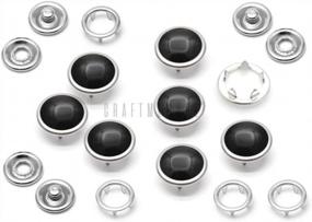 img 4 attached to Add A Touch Of Elegance To Your Western Clothes With CRAFTMEMORE 12Mm Pearl-Like Snaps In Black!