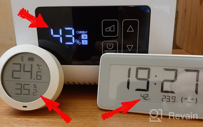 img 1 attached to Xiaomi Mijia Temperature And Humidity Electronic Watch, white review by Jnis Brveris ᠌