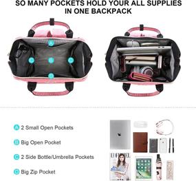 img 3 attached to LOVEVOOK Fashion Daypack Backpack with Charging Feature for Women's Handbags, Wallets, and Fashionable Backpacks