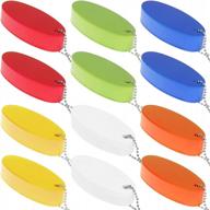 оставайтесь на плаву с набором плавающих брелков locolo's из 12 предметов для водных видов спорта: овальные формы, 6 цветов логотип