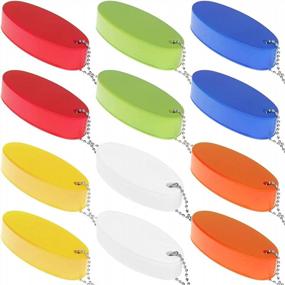 img 4 attached to Оставайтесь на плаву с набором плавающих брелков LOCOLO'S из 12 предметов для водных видов спорта: овальные формы, 6 цветов