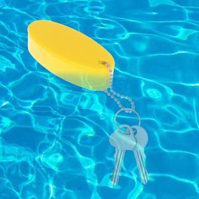 img 3 attached to Оставайтесь на плаву с набором плавающих брелков LOCOLO'S из 12 предметов для водных видов спорта: овальные формы, 6 цветов