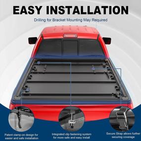 img 2 attached to Upgrade Your Ford F-150 With A Quad Fold Soft Truck Bed Tonneau Cover - Perfect Fit For 2015-2023 Models!