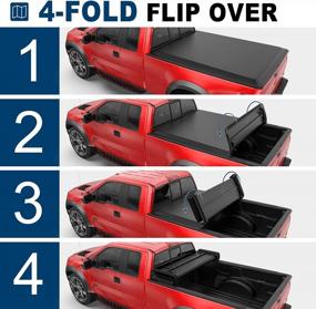img 3 attached to Upgrade Your Ford F-150 With A Quad Fold Soft Truck Bed Tonneau Cover - Perfect Fit For 2015-2023 Models!