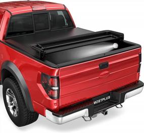 img 4 attached to Upgrade Your Ford F-150 With A Quad Fold Soft Truck Bed Tonneau Cover - Perfect Fit For 2015-2023 Models!
