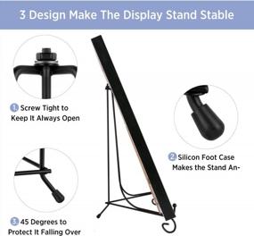img 1 attached to Sturdy Anti-Slip Plate & Frame Display Stand - 2 Pack By Teamkio - Ideal For Pictures, Books And More!