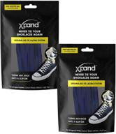effortless style and comfort: xpand no tie shoelaces for all ages (2-pack) logo