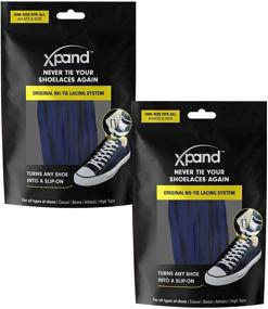 img 4 attached to Безусилийный стиль и комфорт: Эластичные шнурки Xpand без завязывания для всех возрастов (2 штуки)
