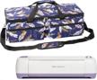 protect your cricut with kgmcare waterproof carrying bag - compatible with cricut explore air and maker, perfect for on-the-go crafting - available in leaf design logo