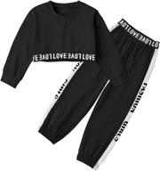 cropped sweatsuit pullover sweatshirt multicolored girls' clothing : active logo