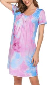 img 4 attached to Ekouaer Nightgown Sleepwear Sleeves Sleepshirt Women's Clothing in Lingerie, Sleep & Lounge