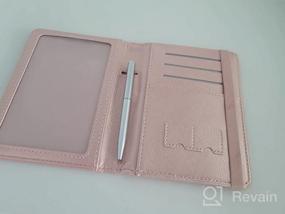 img 6 attached to Rose Gold ACdream Passport & Vaccine Card Holder - RFID Blocking Travel Documents Organizer Protector