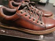 img 1 attached to Modern Men's Fashion Sneakers: Stylish Lace-up Oxford Shoes review by Matthew Marquez