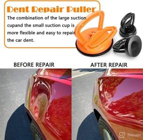 img 3 attached to 🔸 GENWEI Car Dent Puller Kit, Suction Cup Dent Removal Set for Easily Pulling Up Car Dents (3 Pack, Orange)