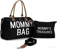 👜 chqel diaper bag tote: ultimate hospital & maternity mommy bag with mommy's treasures & travel-friendly features logo