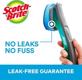 img 2 attached to 🧽 Scotch-Brite Non-Scratch Advanced Soap Control Dishwand: Leak-Free Guarantee for Long Lasting and Reusable Cleaning