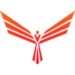 red pulse phoenix logo