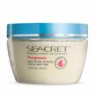 seacret pomegranate body scrub – exfoliate & nourish with dead sea minerals & essential oils logo