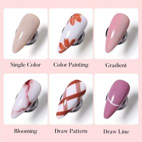 img 2 attached to Get Sophisticated Nails With AIMEILI Hema-Free Solid Gel Polish: 12 Shades Of Neutral Nude And Brown Soak-Off Creamy Gel Polish Set - U V LED Compatible!
