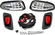 светодиодные фары и задние фонари для гольф-кара ezgo rxv 2016-up premium light kit — gtw логотип