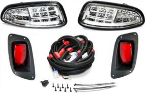 img 4 attached to 2016-Up EZGO RXV Golf Cart LED Headlights & Taillights Premium Light Kit - GTW