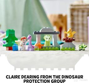 img 1 attached to 🦖 Lego Duplo Jurassic World Dominion Dinosaur Nursery: Fun Building Toy Set with 3 Realistic Animals for Kids Ages 2 and Up