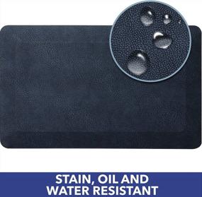 img 1 attached to Say Goodbye To Fatigue At Home And Office With SoHome Air Step Anti-Fatigue Standing Mat - Navy Blue, Non-Slip And Thick, Supports Foot, Knee And Back!