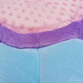 img 1 attached to 🛁 Baby Dave Soft Cushioned Non-Slip Bath Flower Insert for Sink or Tub, Creative Playmat for 0-12 Months, Includes Mini Scrubby Toy, BPA Free (Purple Mermaid Design)
