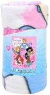 👑 disney princesses fleece throw blanket - disney kids embrace your inner princess fleece throw blanket for boys and girls, warm, soft and cozy lightweight plush fabric bed cover decor - size 45&#34; x 60&#34; logo