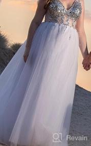 img 7 attached to Sexy Beaded V-Neck Tulle Evening Prom Dress With Open Back And High-Leg Split - Perfect For Special Occasions