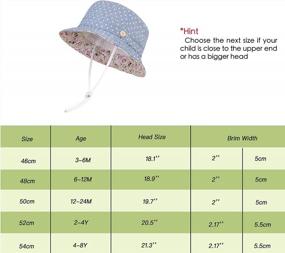 img 2 attached to 🧢 Cute and Safe Sun Protection Hat for Kids: LANGZHEN Wide Brim Cotton Play Hat with Chin Strap