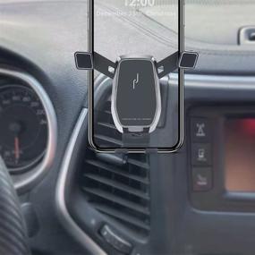 img 1 attached to 📱 BeHave Car Phone Holder for Jeep Cherokee - Air Vent Phone Mount (2015-2017) - Custom Fit, Compatible with All Phones