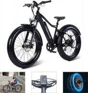 электрический велосипед eilison troxus с вездеходной толстой шиной step-thru для взрослых: непревзойденная мощность 750 вт со съемной аккумуляторной батареей samsung, запас хода 60 миль и тройной амортизатор логотип