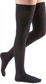 img 3 attached to Get Comfortable With Mediven Women'S 15-20 MmHg Thigh High Compression Stockings With Closed Toe
