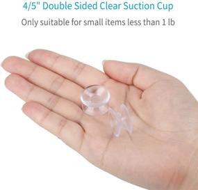 img 1 attached to Pawfly 20-Pack Clear PVC Plastic Double Sided Suction Cups, 4/5 Inch, Ideal for Glass Tables and Mirrors