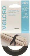 💡 velcro brand one-wrap bundling ties - keep cords and cables tidy with reusable fasteners - 4ft x 3/4in, black logo