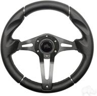 black grip/black spokes rhox challenger golf cart steering wheel: enhance performance and style логотип