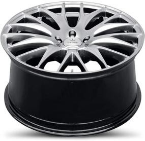 img 2 attached to 🚗 Saga Hyper Silver Dark Wheel by Verde Wheels (17 x 7.5 inches /5 x 100 mm, 40 mm Offset)