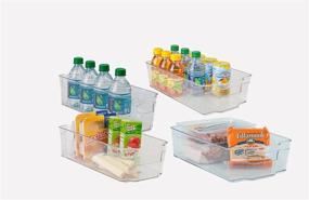 img 1 attached to 🧊 Dial Industries, Inc. Fridge Drawer Organizer Containers, Pack of 4, Various Sizes