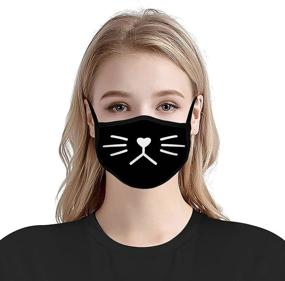 img 2 attached to 🙏 3pcs Jesus Loves You Face Mask: Reusable Dustproof Outdoor Christian Balaclavas for Men and Women