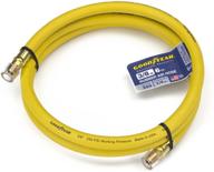 🚀 high-performance goodyear 6ft x 3/8in rubber whip hose - yellow, 250 psi logo