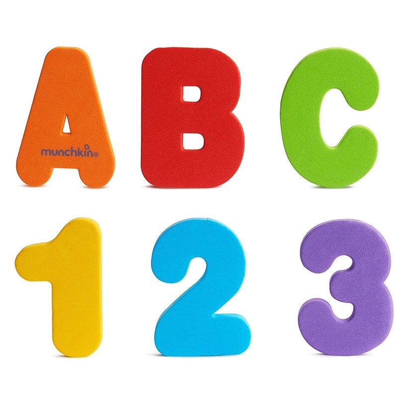 munchkin letters numbers bath count 로고