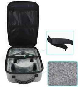 img 3 attached to 📦 Grey Hard Carrying Case with Accessories for Oculus Quest VR Headset and Quest 2 Controllers - Protective Storage Box